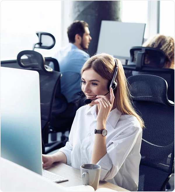 Our support team at work