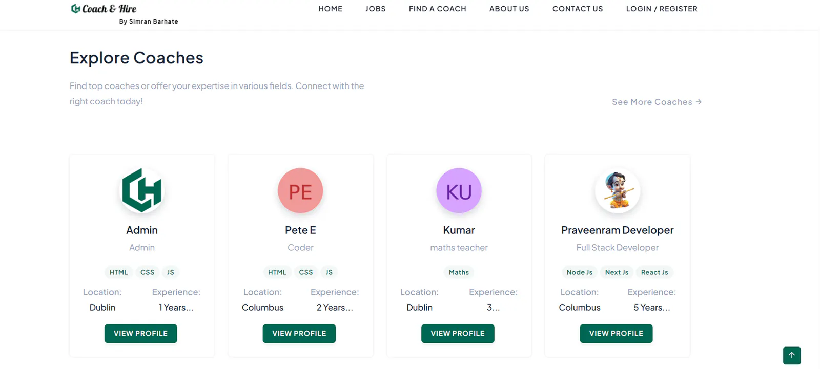 Coach & Hire - The Job Portal screenshot 3
